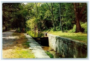 1966 Lock 34 And Towpath On The Old Chesapeake Ohio Canal In Maryland Postcard