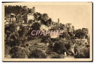 Old Postcard Roquebrune Cap Martin View Village Generale
