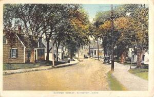 Kingston Massachusetts Summer Street Scene Historic Bldgs Postcard K83616