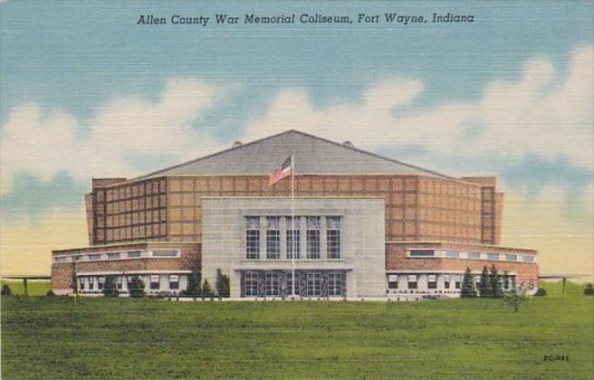 Indiana Fort Wayne Allen County War Memorial Coliseum Curteich