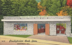 Montreat NC The Presbyterian Book Store Linen Postcard