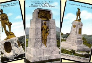 Cuba Santiago De Cuba Multi View Soldiers Monuments