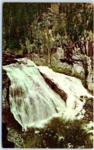 Postcard - Gibbon Falls, Yellowstone National Park - Wyoming