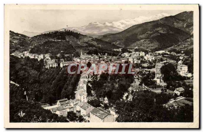 Old Postcard Amelie Les Bains Vue Generale Canigou