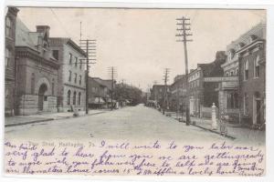 Penn Street Scene Huntingdon Pennsylvania 1906 postcard