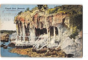 Bermuda Postcard 1928 Temple Rock