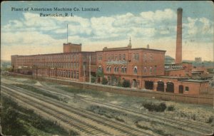 Pawtucket RI American Machine Co Ltd c1910 Postcard