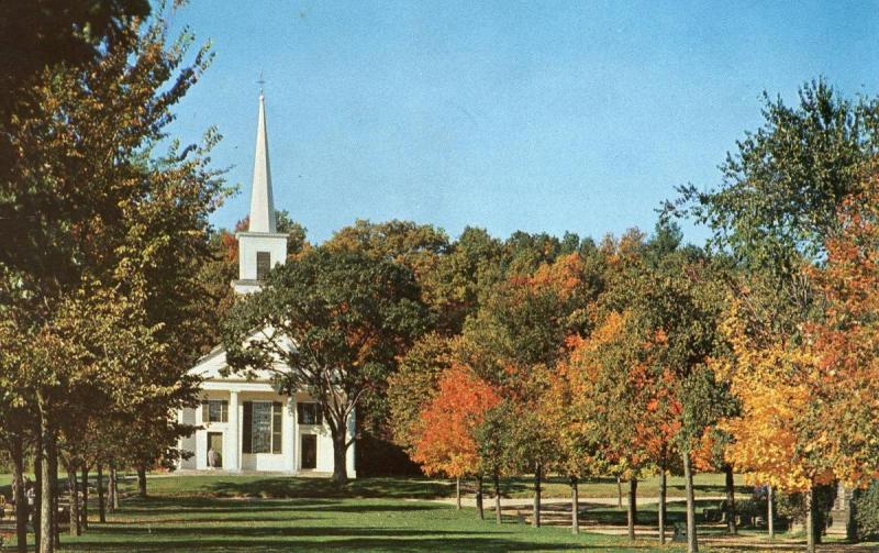 MA - Sturbridge. Village Green and Church