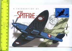 242142 GAMBIA Celebration of Spitfire PLANES 1996 year FDC