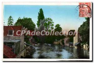 Old Postcard Pacy-sur-Eure Pretty View On I'Eure