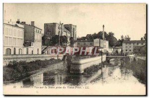 Old Postcard Niort View On The Sevre Jack Du Pont Vieux