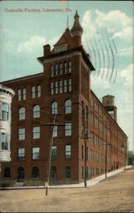 Lancaster Pennsylvania PA Umbrella Factory c1910 Vintage Postcard
