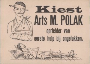 Woensdag 29 Juli 1903 Kiest Arts M.Polak Advertising Postcard BS21