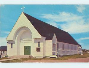 Unused Pre-1980 CHURCH SCENE Wells Beach - Near Kennebunkport Maine ME A6754