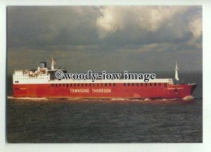 FE0296 - Townsend Thoresen Ferry - Cerdic Ferry , built 1978 - postcard