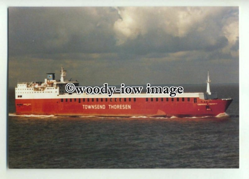 FE0296 - Townsend Thoresen Ferry - Cerdic Ferry , built 1978 - postcard