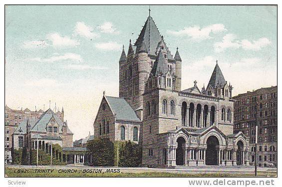 Exterior, Trinity Church, Boston, Massachusetts,  PU_1910