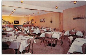 RIO VISTA MOTEL Dining Room KEARNY, ARIZONA Interior 1950s Vintage Postcard