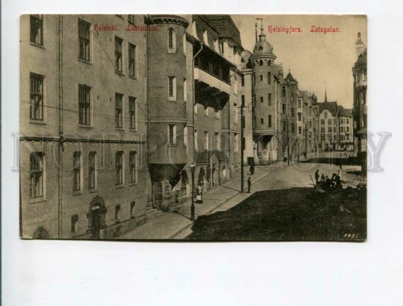 3173938 FINLAND HELSINKI Luotsikatu Vintage postcard