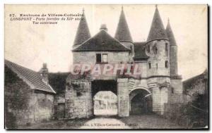 Old Postcard surroundings villers Cotterets Longpont fortified gate of the XII