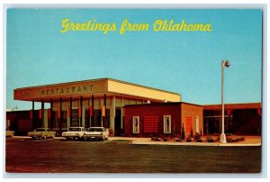 1960 Interstate Host Restaurant Bailey Turnpike Greetings From Oklahoma Postcard