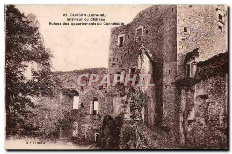 Clisson - Interieur du Chateau - Old Postcard