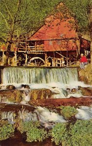 Aid Hodgson Water Mill Located On Bryant River View Postcard Backing 