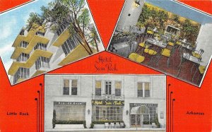 LITTLE ROCK, Arkansas AR  HOTEL SAM PECK & Restaurant ROADSIDE  c1940's Postcard