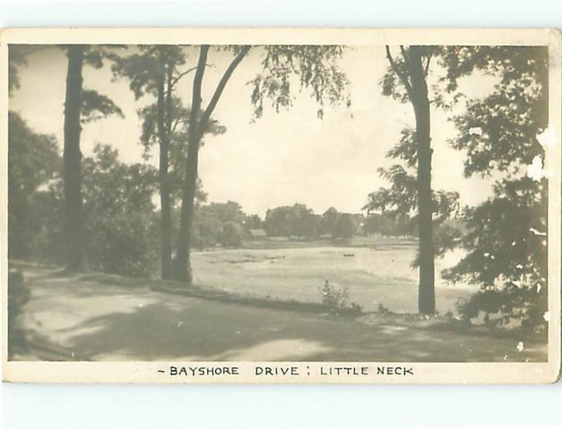 Vintage Post Card RPPC Bayshore Drive Little Neck   # 4337