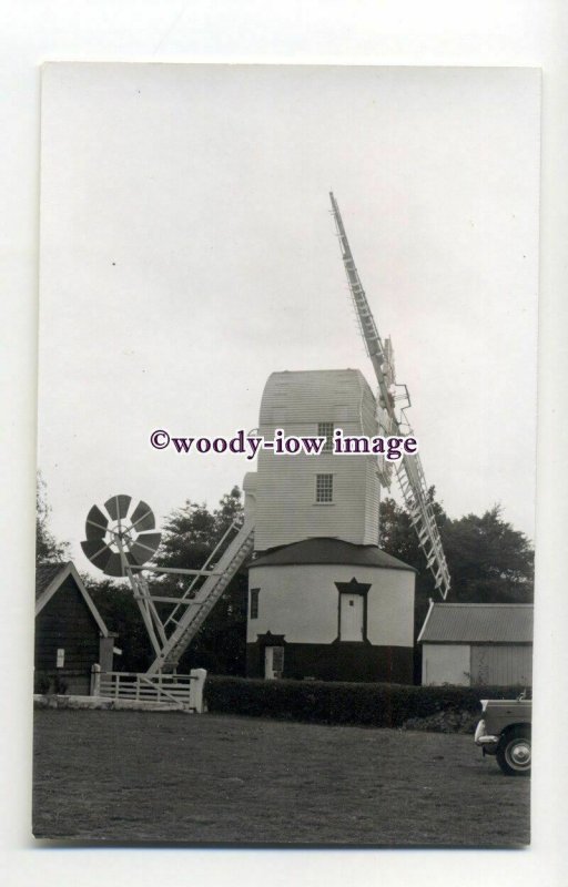 tq2238 - Suffolk - Saxstead Green Post Composite Wind Mill c1973 - Postcard