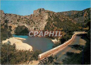 Modern Postcard The Canyons of the Ardeche Natural Arch Bridge Bridge over th...