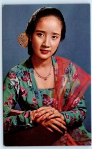 INDONESIA ~ Famous Actress CHITRA DEVI ~ c1950s  Postcard