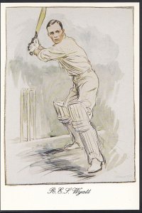 Sports Postcard - Cricket - Robert Elliott Storey Wyatt, Worcs & England   A7960