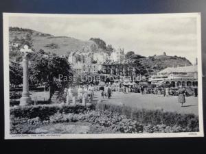 Llandudno THE PIER ENTRANCE showing PETER CAVANAGH - Old Postcard