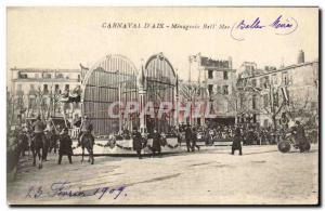 Old Postcard Carnival in Provence & # 39Aix Menagerie Sea Bell