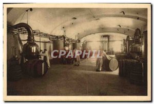 Old Postcard Dauphine Fourvoirie Manufacturing Chartreuse Salle Des Distilleries