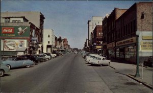 Boone Iowa IA Story Street Coca Cola Billboard Advertising Vintage Postcard