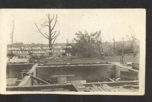 RPPC WEST SIDE IOWA 1918 TORNADO DISASTER MANKE FARM REAL PHOTO POSTCARD