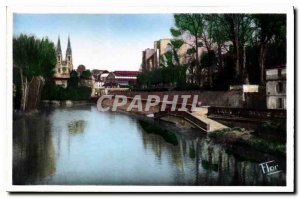 Old Postcard Niort Deux Sevres The Sevre Niortaise foot Dungeon