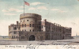 TOLEDO, Ohio, PU-1906; The Armory, Glitter Decorations