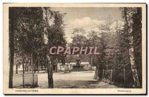 Old Postcard Kaiserslautern Waldeingang