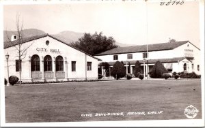 Frasher's Fotos Real Photo Postcard Civic Buildings in Azusa, California