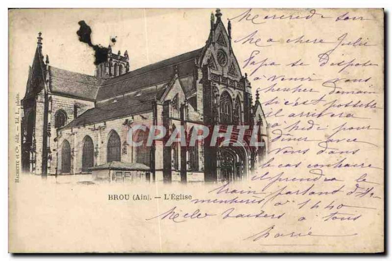 Old Postcard Ain Brou Church