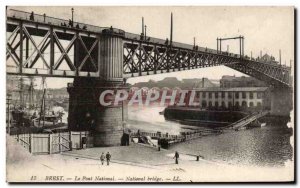 Old Postcard Brest National Bridge