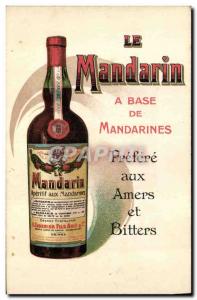 Old Postcard Advertisement Mandarin Based mandarin Alcohol Aperitif Cusenier ...
