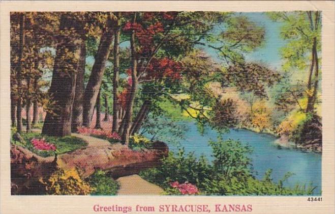 Kansas Greetings From Syracuse 1945