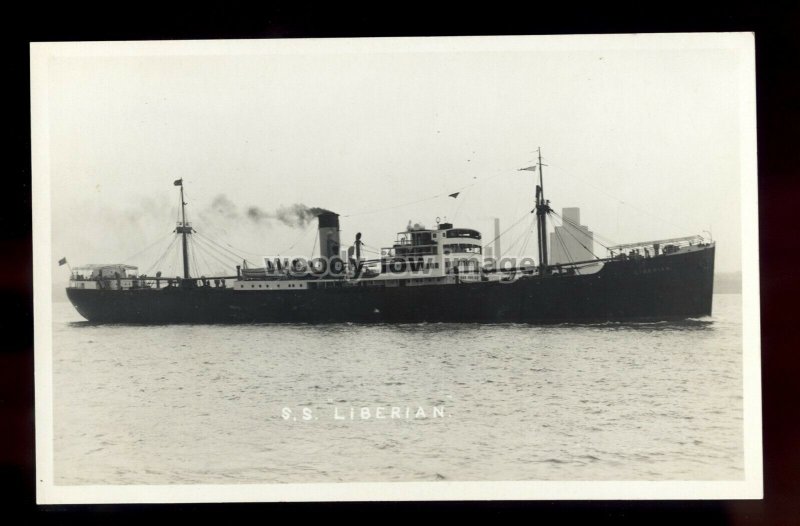 bf424 - United Africa Co Cargo Ship - Liberian , built 1936 - postcard Feilden