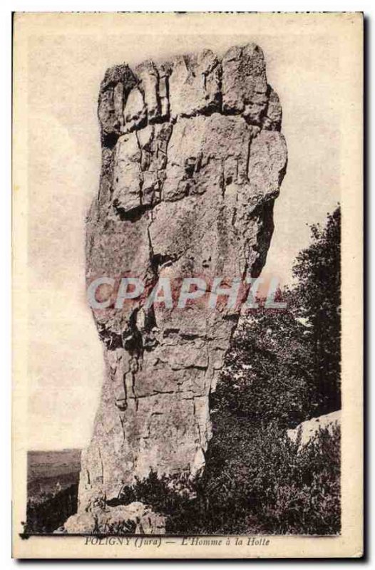 Postcard Poligny Jura Old Man has the Hood