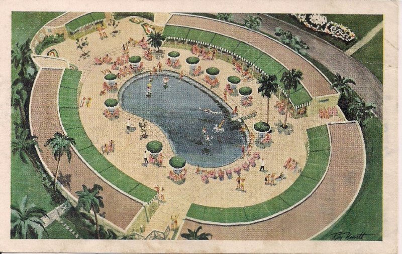 CUBA Havana Habana, Hotel National Swimming Pool, 1953