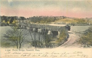 Massachusetts Haverhill Rocks Bridge A-21897 Postcard Rotograph 22-9576